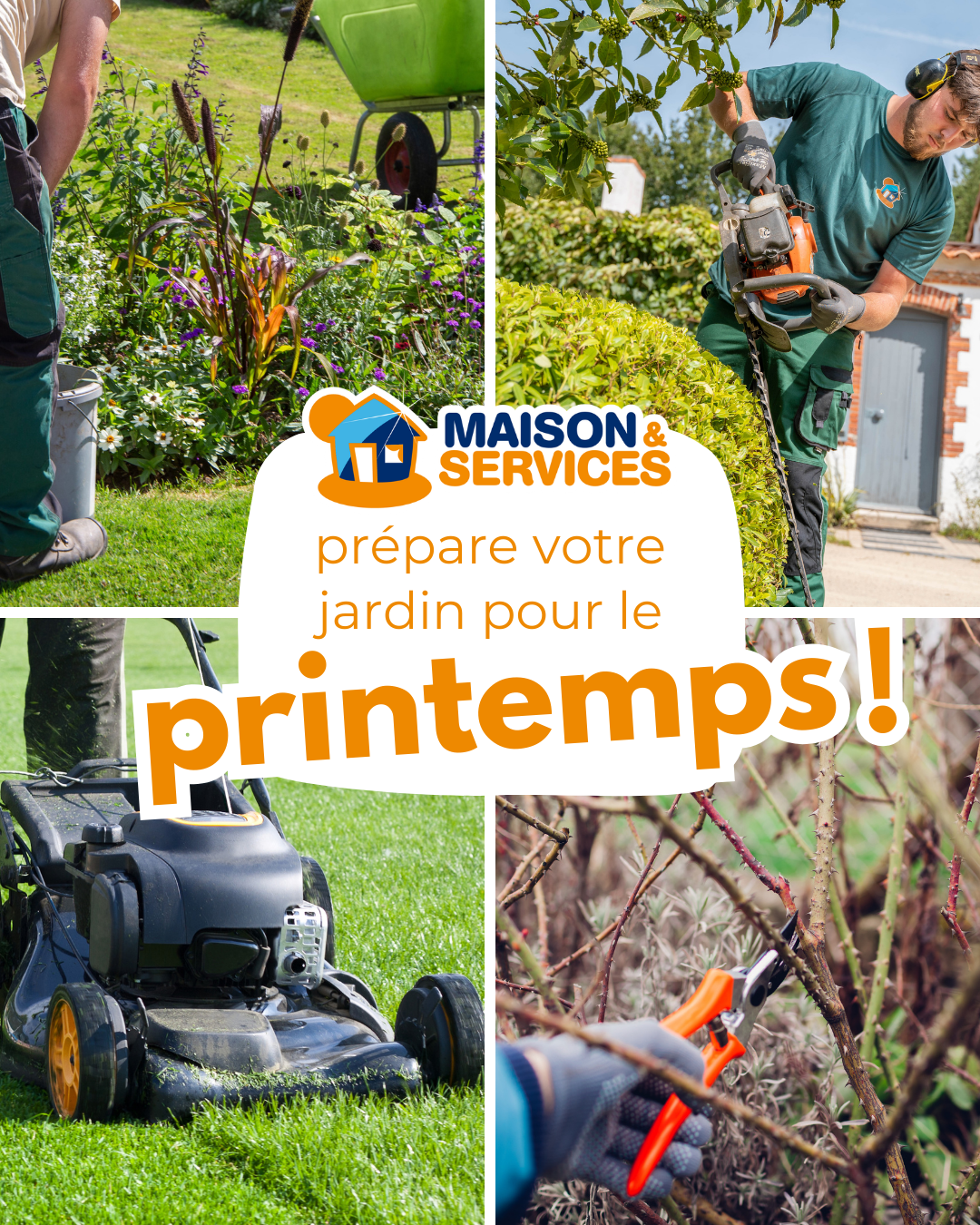 🌿 Le printemps est là ! 🌿 Profitez des beaux jours pendant que Maison & Services s’occupe de tout. Confiez-nous l’entretien de vos extérieurs et profitez d’un service de qualité, réalisé par des professionnels. 📞 Contactez-nous au 02.48.65.79.16 📩 mssaintamand@maison-et-services.com