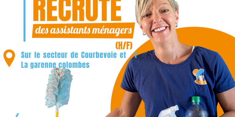 Recrutement assistant (e) ménager(e)