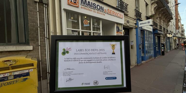 Certificat Eco-Label Maison et Services Levallois