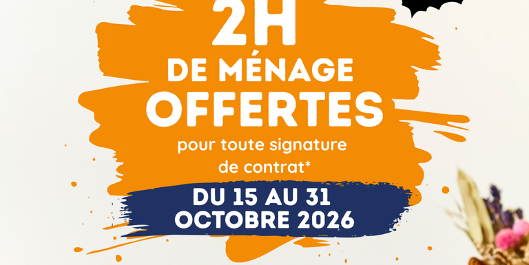 visuel pour 2h de ménage offertes pour halloween